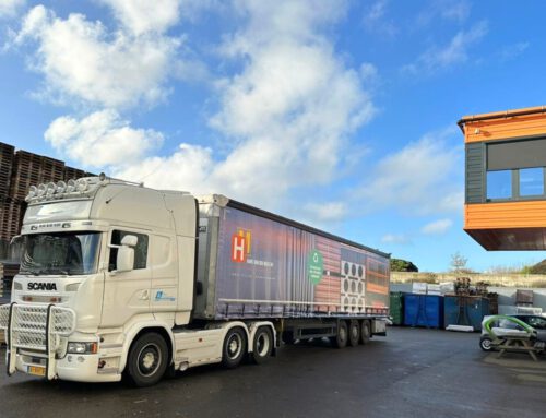 De nieuwe vrachtwagen
