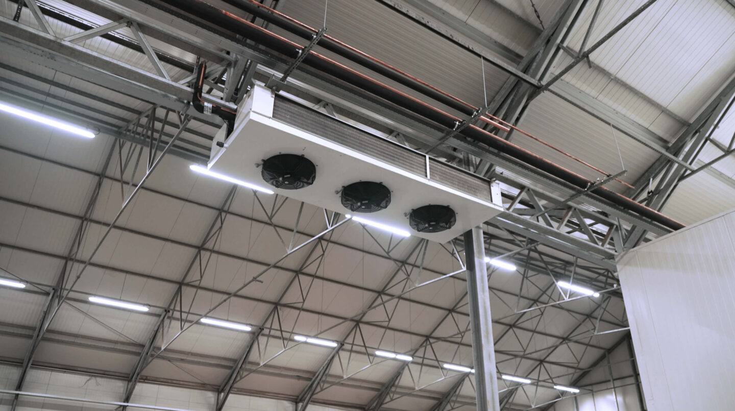 koelinstallatie De koelinstallatie van DFG